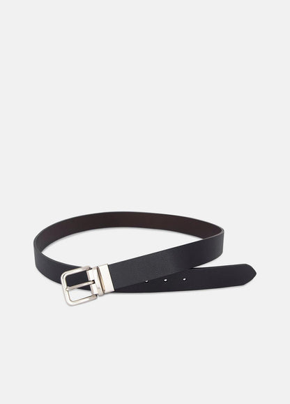 VINCE Men Men’s 32mm Reversible Leather Belt in Belts BLACK