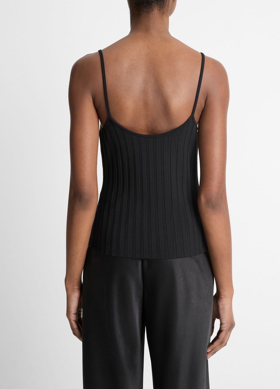 VINCE Sale Ribbed V-Neck Camisole in Shirts & Tees BLACK