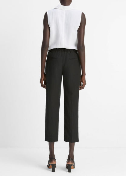 VINCE Sale Utility Tab-Detail Pull-On Pant in Pants & Shorts BLACK