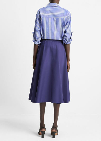 VINCE Sale Cotton Full Skirt in Dresses & Skirts DEEP IRIS