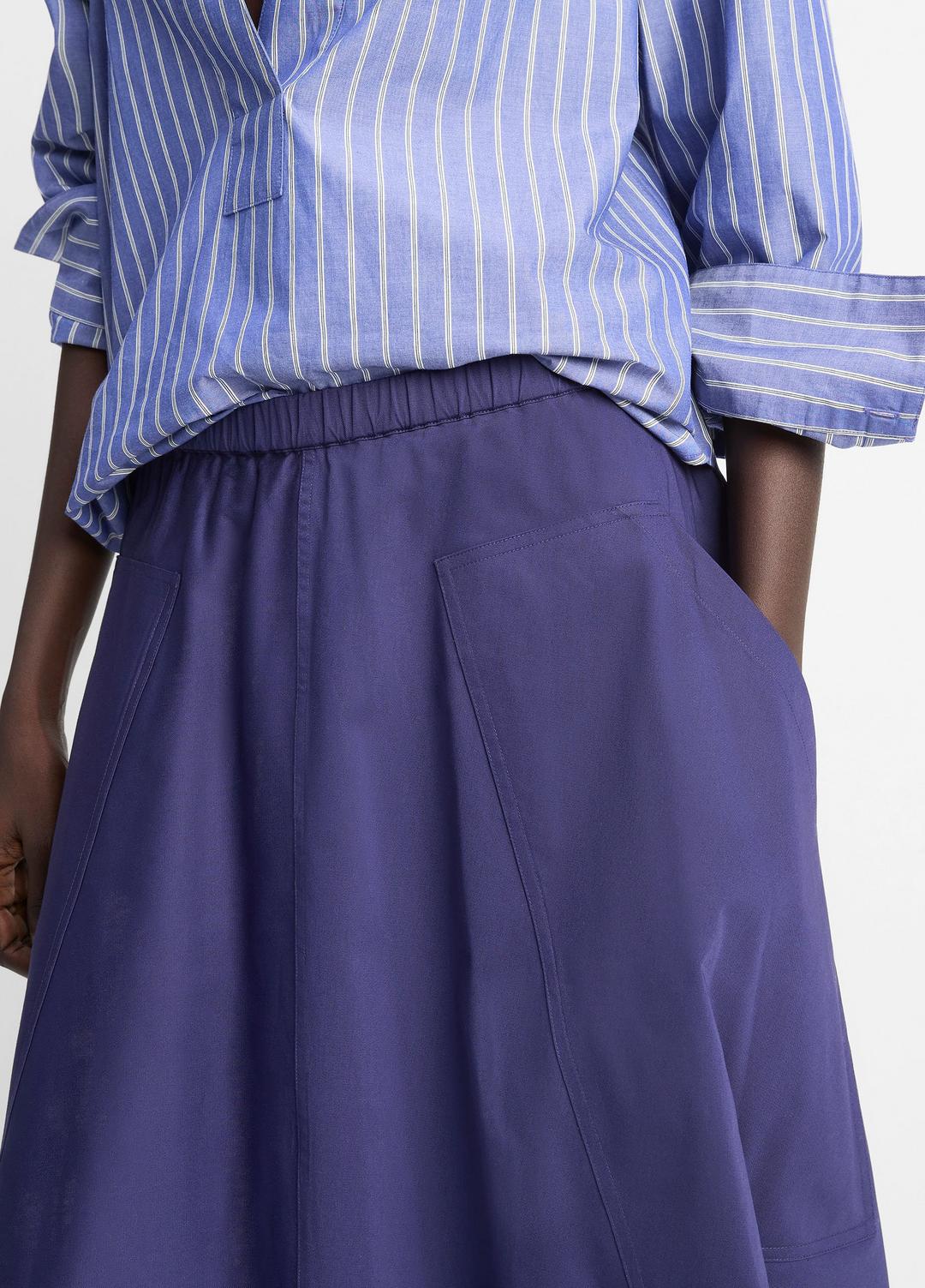 VINCE Sale Cotton Full Skirt in Dresses & Skirts DEEP IRIS