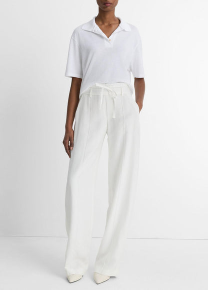 VINCE Sale Easy Cotton Polo Shirt in Shirts & Tees OPTIC WHITE