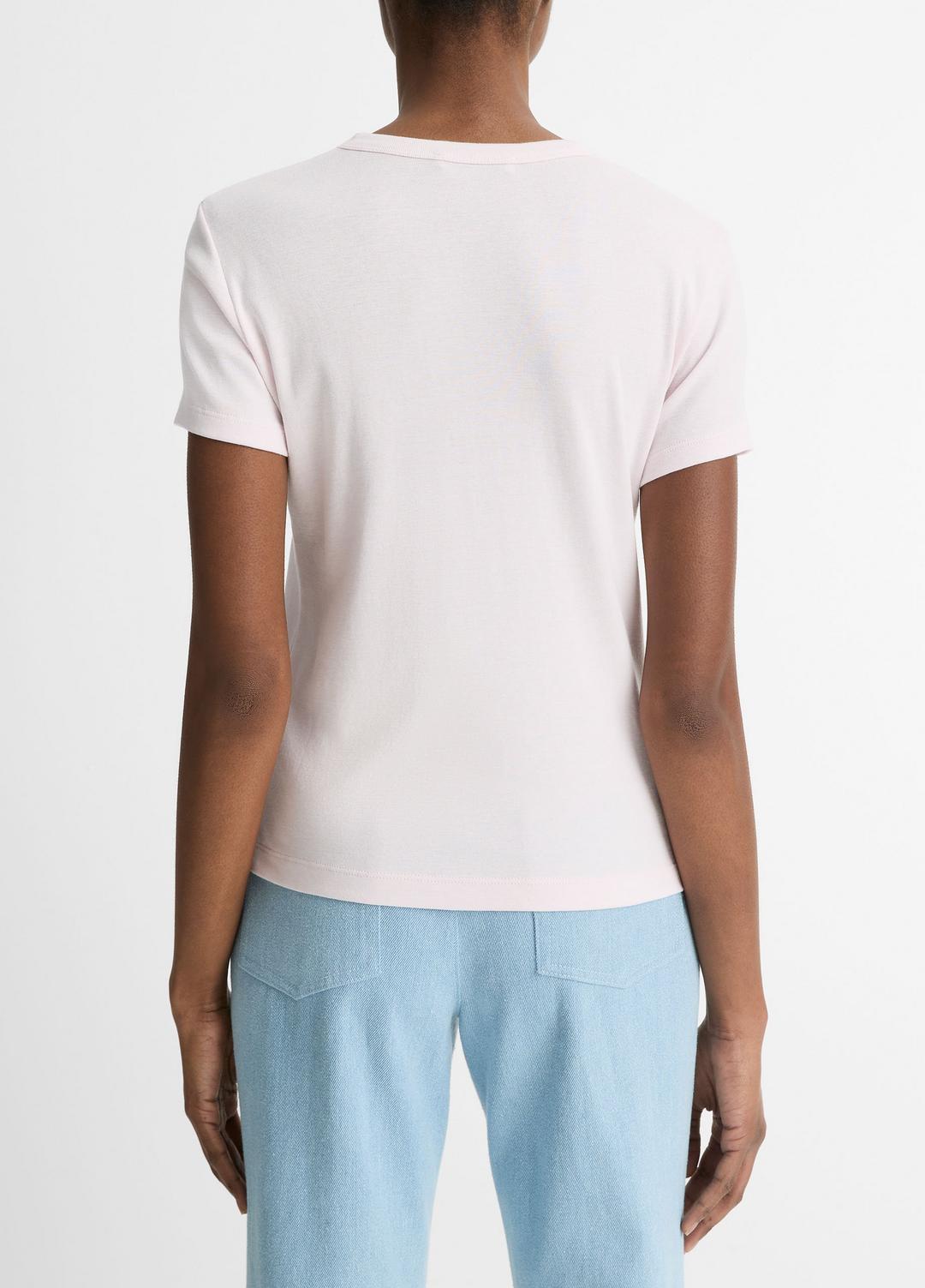VINCE Sale Pima Cotton-Blend '90s Shrunken T-Shirt in Shirts & Tees BALLET