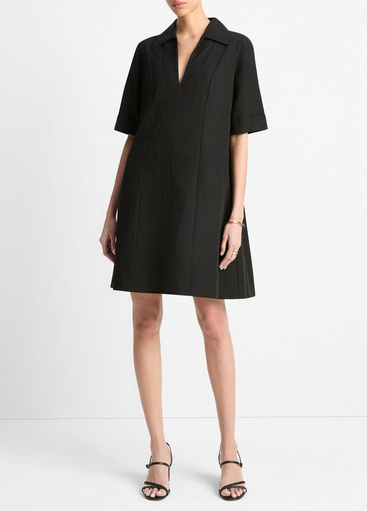 VINCE Sale A-Line Short Dress in Dresses & Skirts BLACK
