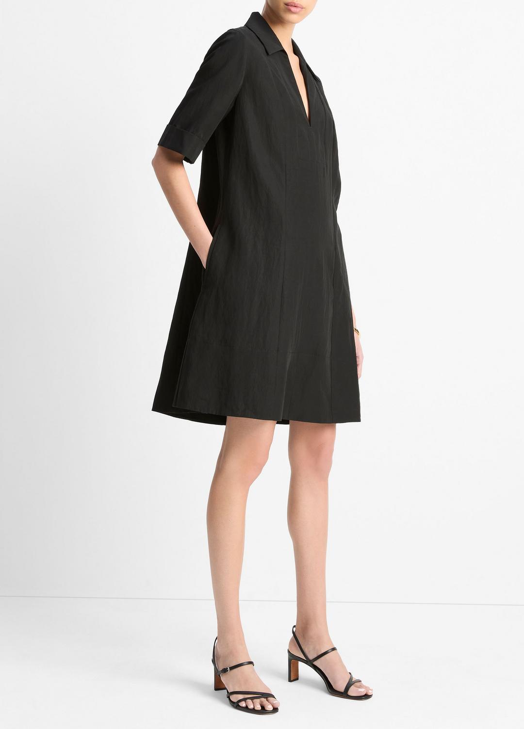 VINCE Sale A-Line Short Dress in Dresses & Skirts BLACK