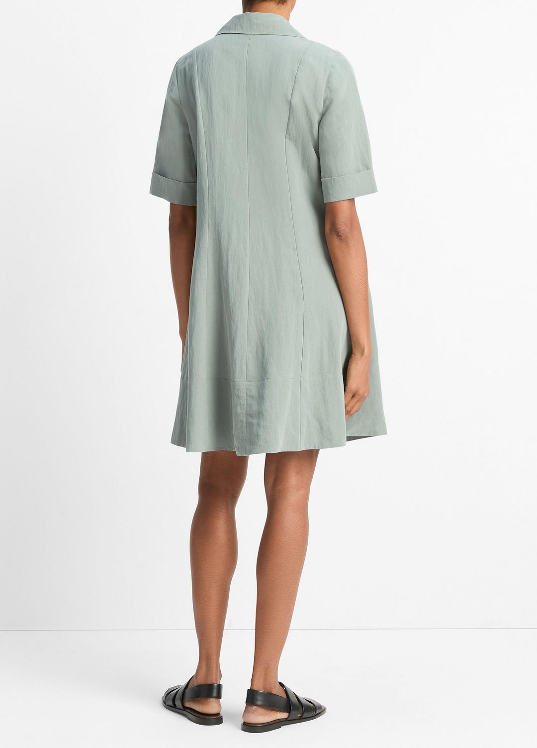 VINCE Sale A-Line Short Dress in Dresses & Skirts CLAY SAGE