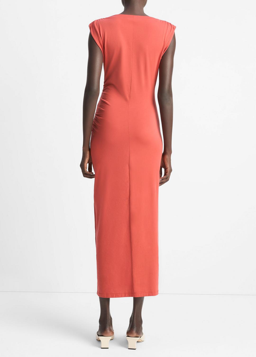 VINCE Sale Pima Cotton Muscle-Tee Dress in Dresses & Skirts BRICK ROSE