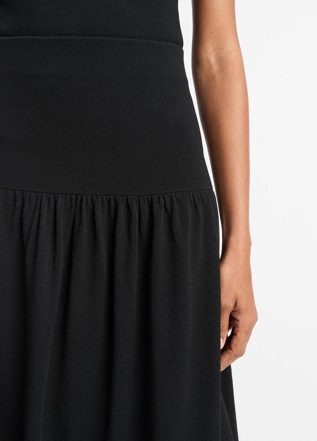 VINCE Sale Compact Drop-Waist Skirt in Dresses & Skirts BLACK