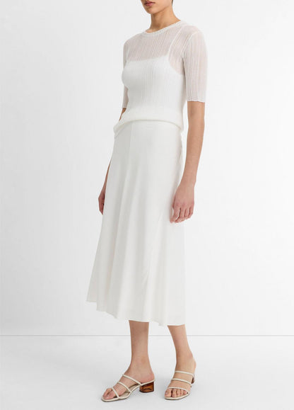 VINCE Sale Bias A-Line Skirt in Dresses & Skirts OFF WHITE