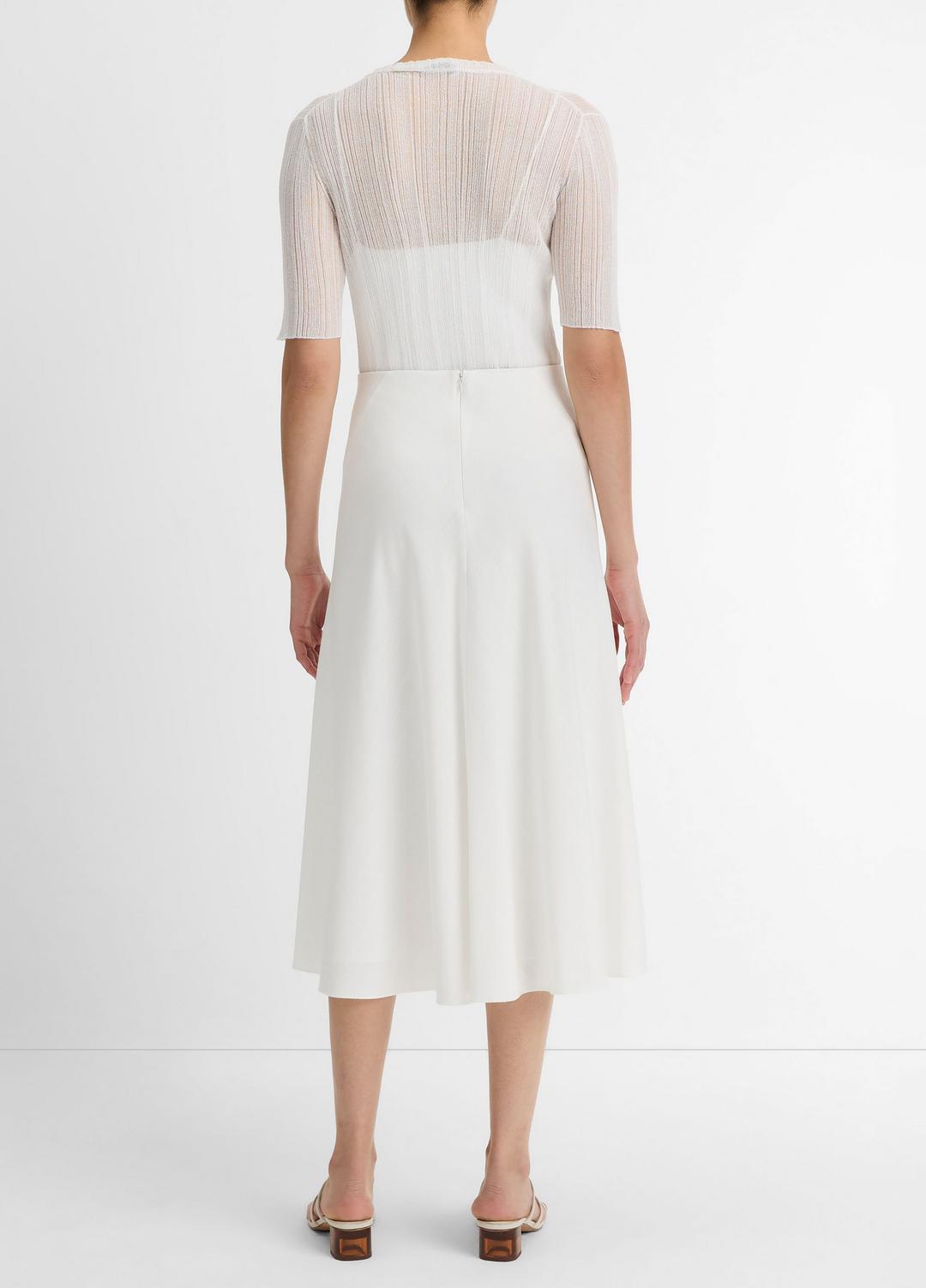 VINCE Sale Bias A-Line Skirt in Dresses & Skirts OFF WHITE