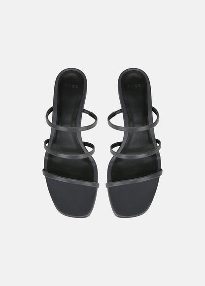 VINCE Sale Palm Springs Leather Heeled Sandal in Shoes IRIS SLATE