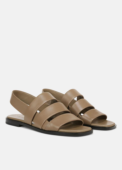 VINCE Sale Mazie Leather Slingback Sandal in Shoes SAND SHELL