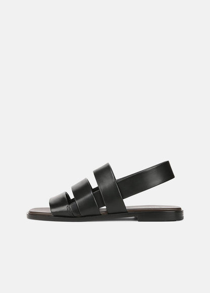 VINCE Sale Mazie Leather Slingback Sandal in Shoes BLACK