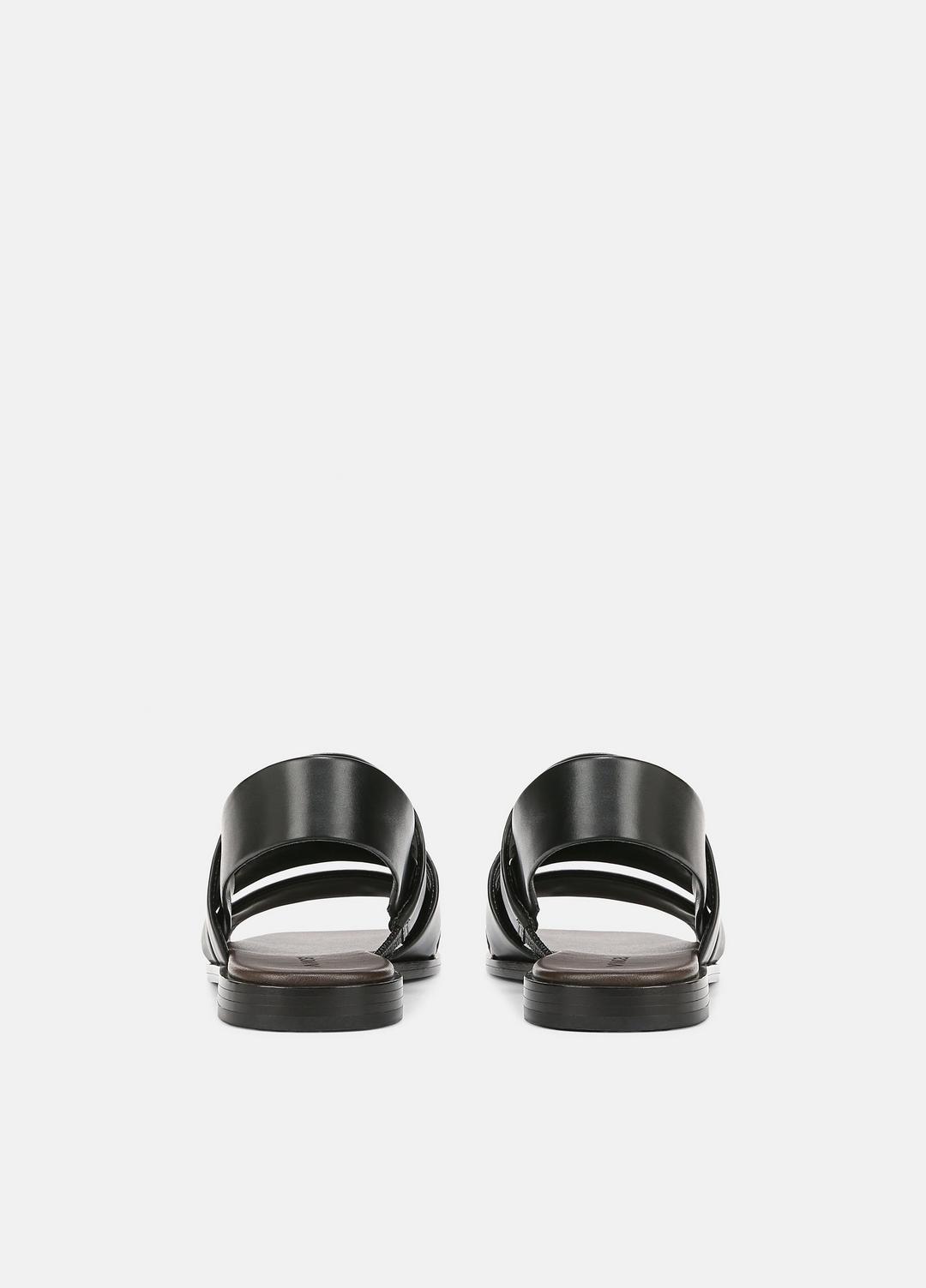 VINCE Sale Mazie Leather Slingback Sandal in Shoes BLACK