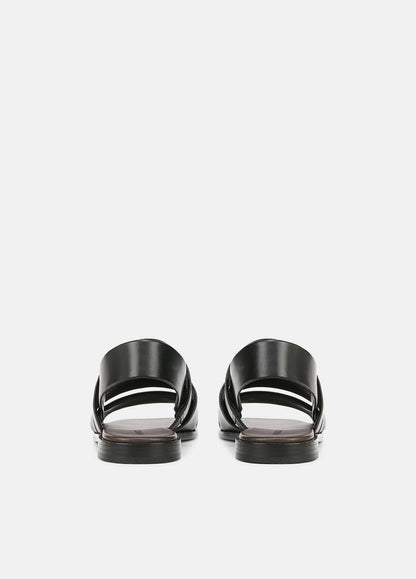 VINCE Sale Mazie Leather Slingback Sandal in Shoes BLACK
