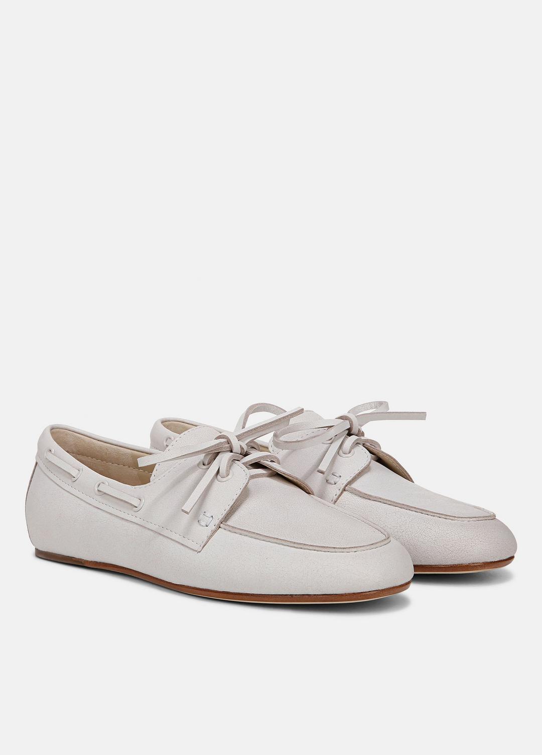VINCE Sale Marin Leather Lace-Up Loafer in Shoes WHITE/SABBIA