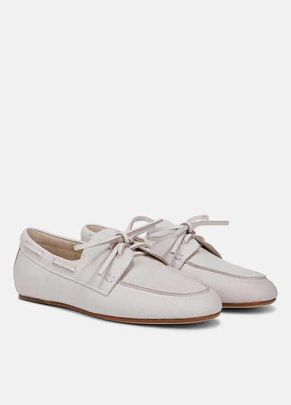 VINCE Sale Marin Leather Lace-Up Loafer in Shoes WHITE/SABBIA