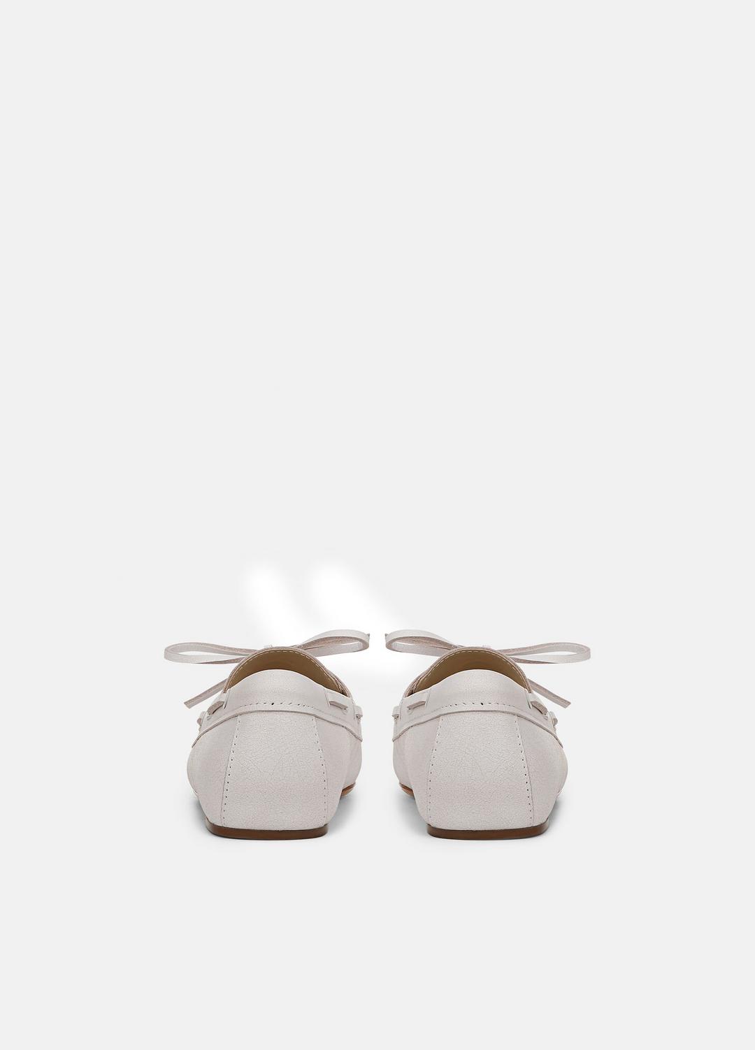 VINCE Sale Marin Leather Lace-Up Loafer in Shoes WHITE/SABBIA