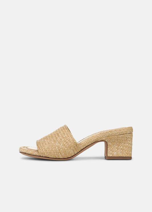 VINCE Sale Ariana Raffia Heeled Sandal in Shoes TOASTED WHEAT