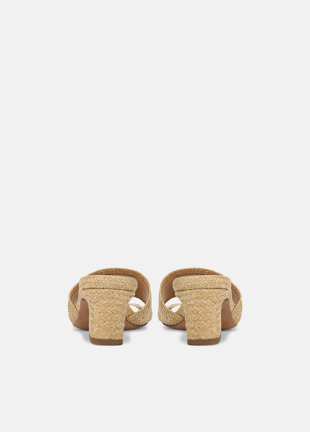 VINCE Sale Ariana Raffia Heeled Sandal in Shoes TOASTED WHEAT