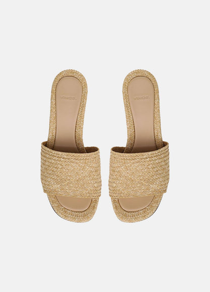 VINCE Sale Ariana Raffia Heeled Sandal in Shoes TOASTED WHEAT
