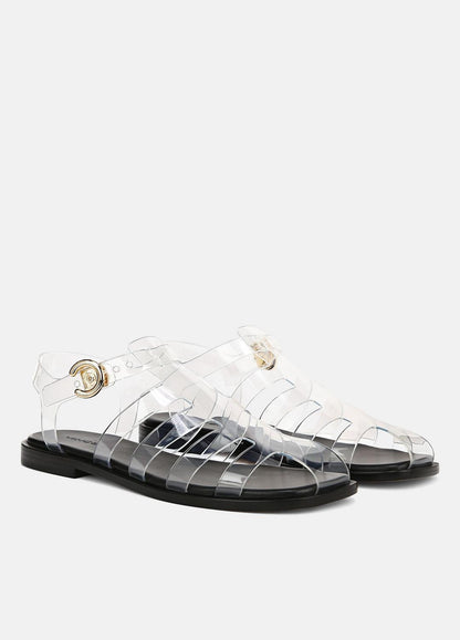 VINCE Sale Melina Jelly Fisherman Sandal in Shoes CLEAR