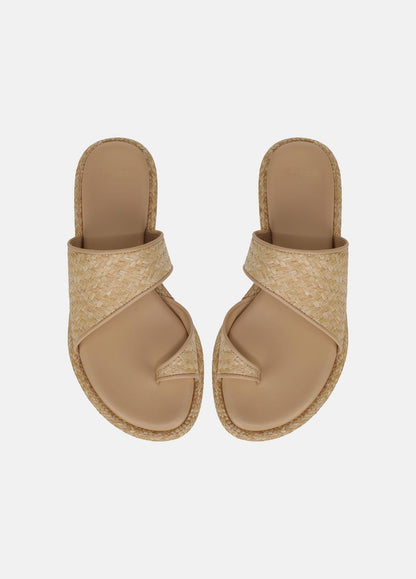 VINCE Sale Lukas Raffia Sandal in Shoes TOASTED WHEAT