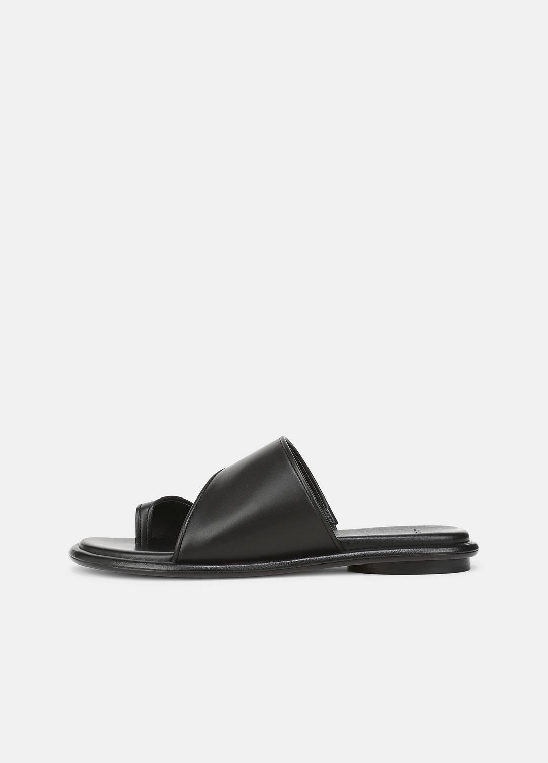 VINCE Sale Lukas Leather Sandal in Shoes BLACK