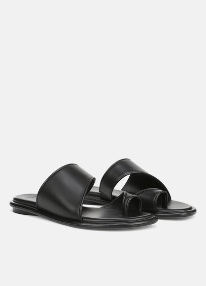 VINCE Sale Lukas Leather Sandal in Shoes BLACK