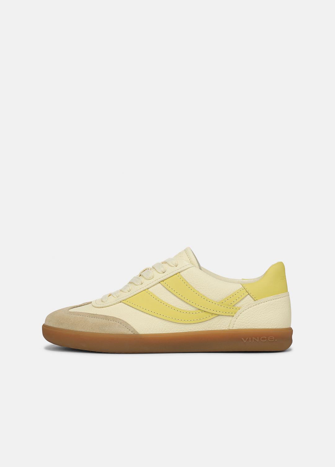 VINCE Sale Oasis Leather & Suede Sneaker in Shoes SAND DUST/STRAW SEED/CHAMOMILE