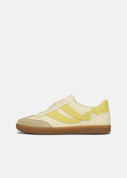 VINCE Sale Oasis Leather & Suede Sneaker in Shoes SAND DUST/STRAW SEED/CHAMOMILE