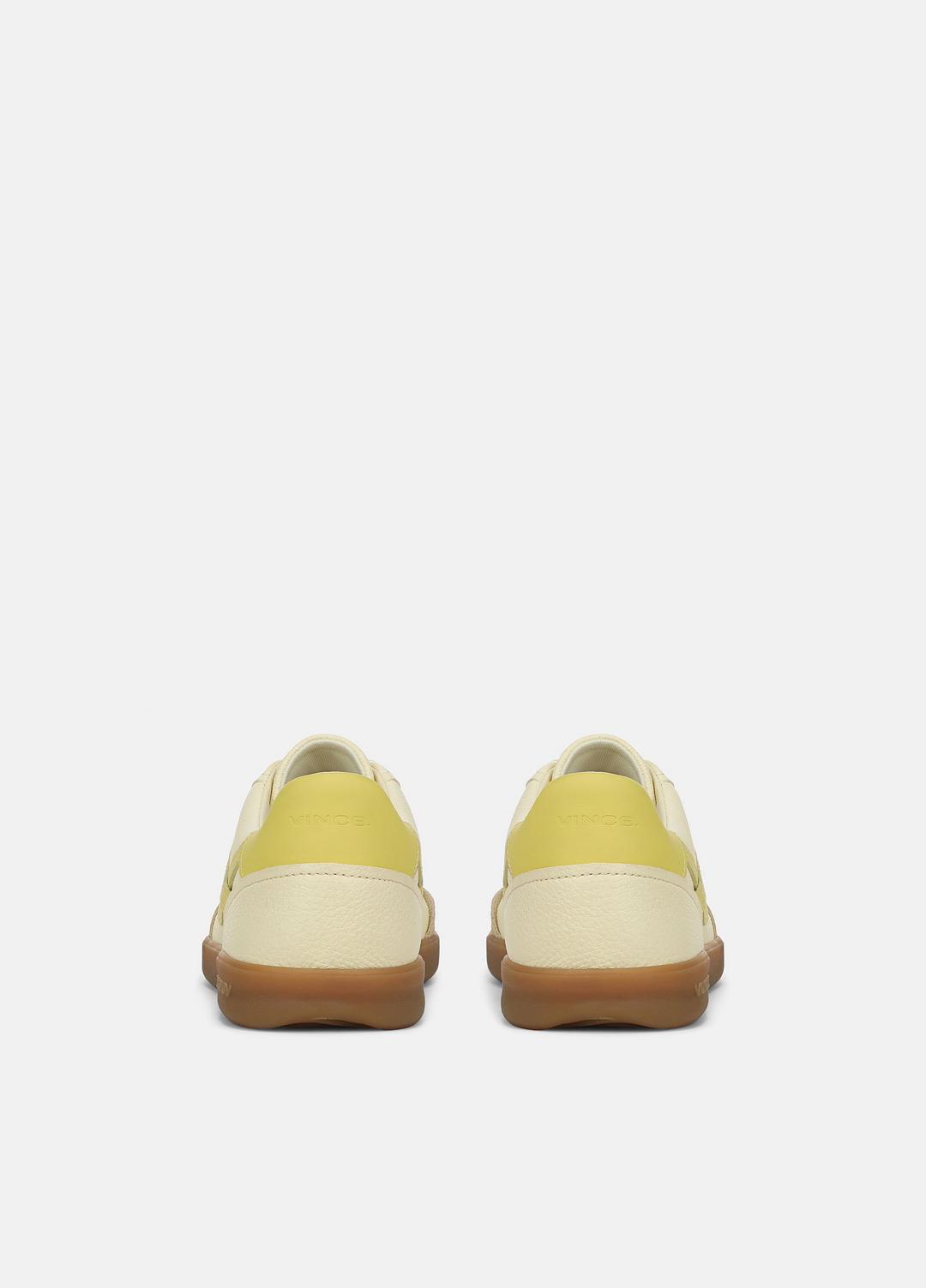VINCE Sale Oasis Leather & Suede Sneaker in Shoes SAND DUST/STRAW SEED/CHAMOMILE