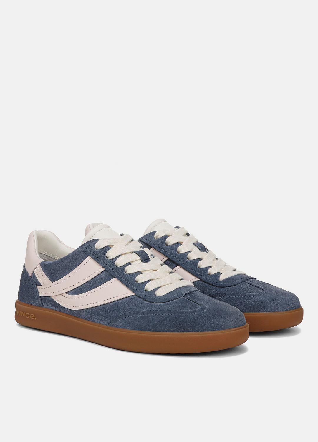 VINCE Sale Oasis Suede & Leather Sneaker in Shoes HUNTINGTON BLUE/POWDER PINK
