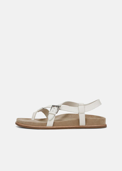 VINCE Sale Franca Leather Sandal in Shoes MILK