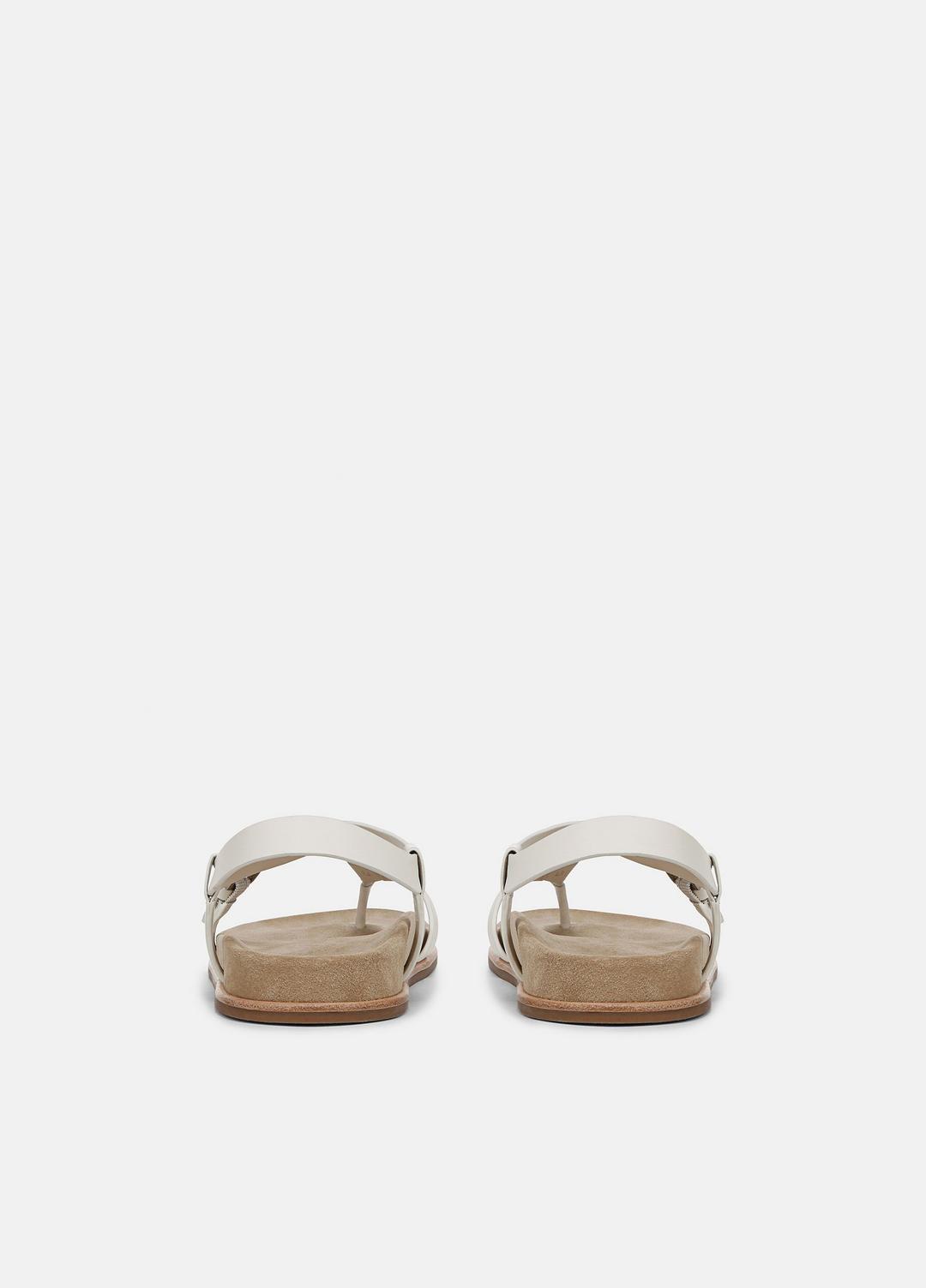 VINCE Sale Franca Leather Sandal in Shoes MILK