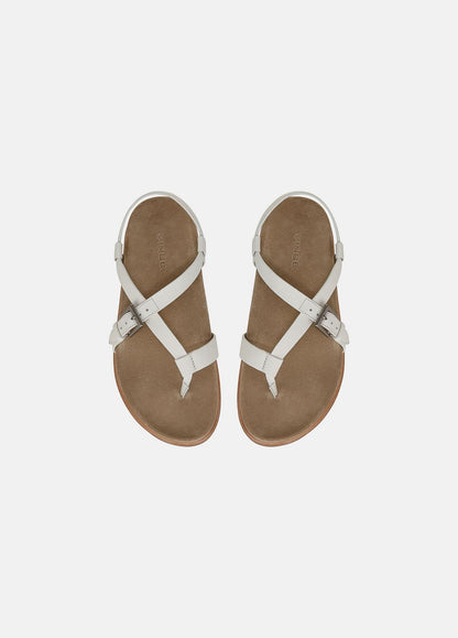 VINCE Sale Franca Leather Sandal in Shoes MILK