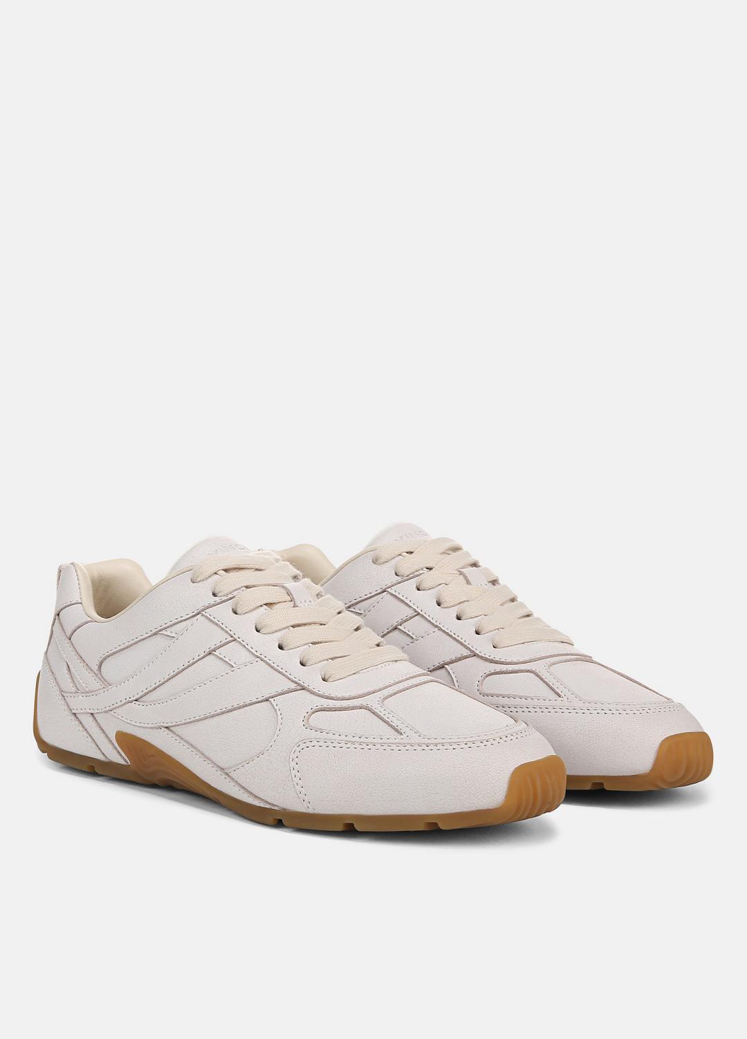 VINCE Sale Mojave Leather & Suede Trainer Sneaker in Shoes SABBIA MULTI