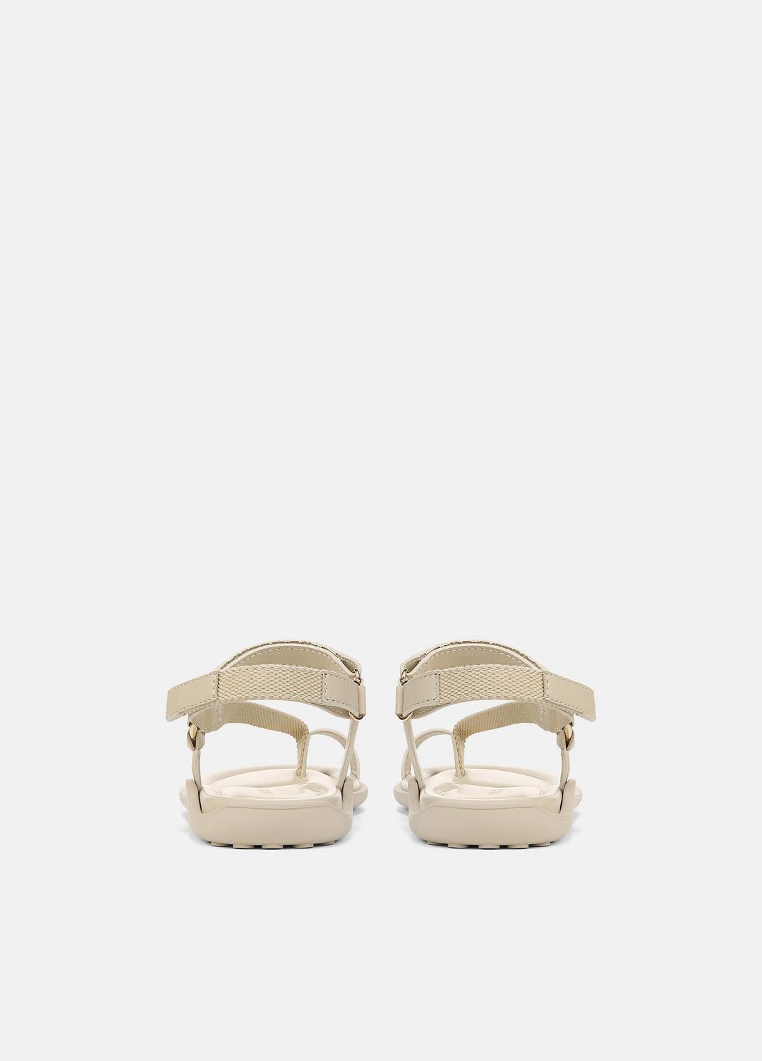 VINCE Sale Summer Leather & Canvas Sandal in Shoes MOONLIGHT