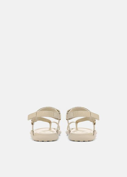 VINCE Sale Summer Leather & Canvas Sandal in Shoes MOONLIGHT