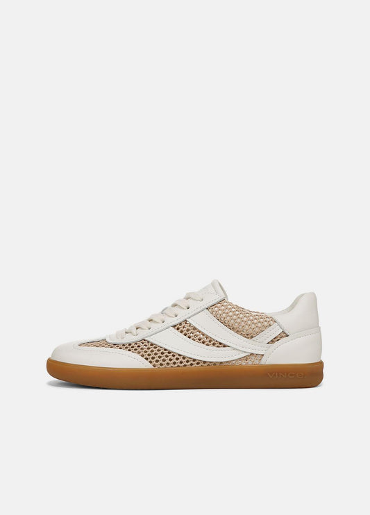 VINCE Sale Oasis Netting & Leather Sneaker in Shoes MILK/MACADEMIA