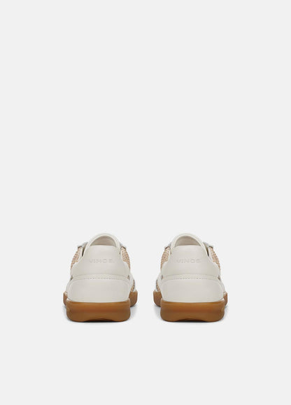 VINCE Sale Oasis Netting & Leather Sneaker in Shoes MILK/MACADEMIA