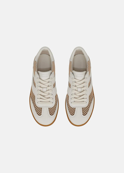 VINCE Sale Oasis Netting & Leather Sneaker in Shoes MILK/MACADEMIA