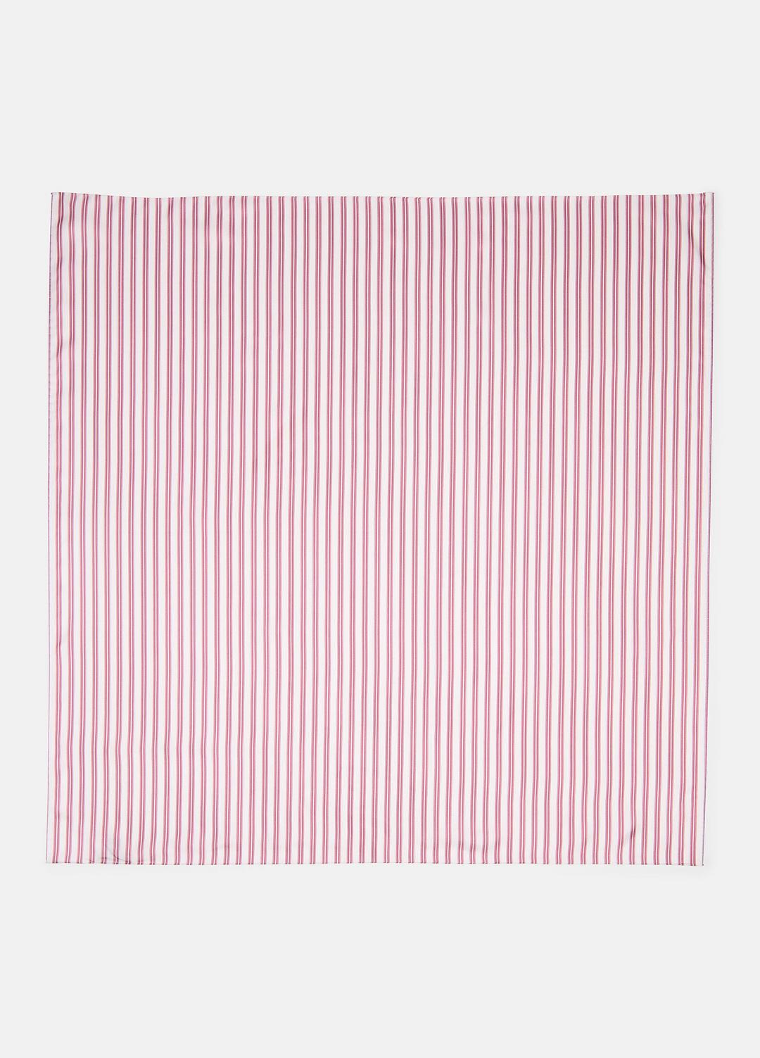 VINCE Sale Till Stripe Silk Scarf in Accessories PEONY WOOD/OFF WHITE