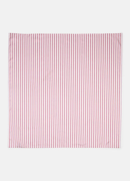VINCE Sale Till Stripe Silk Scarf in Accessories PEONY WOOD/OFF WHITE