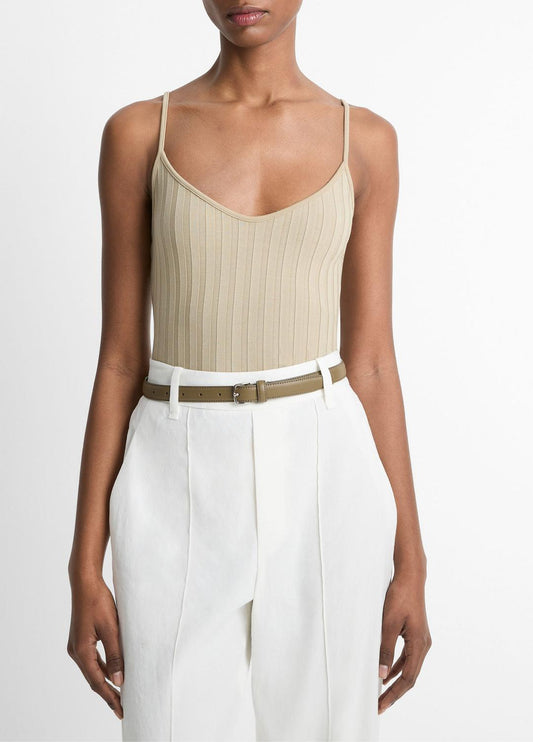 VINCE Sale Ribbed V-Neck Camisole in Shirts & Tees MOJAVE