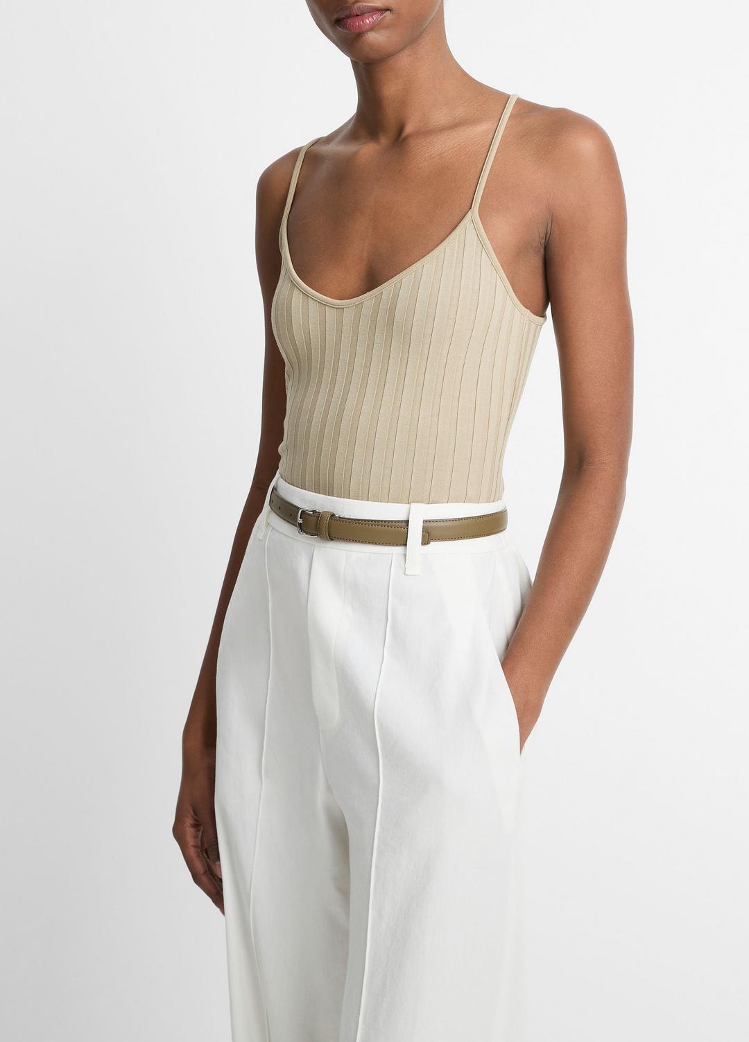 VINCE Sale Ribbed V-Neck Camisole in Shirts & Tees MOJAVE