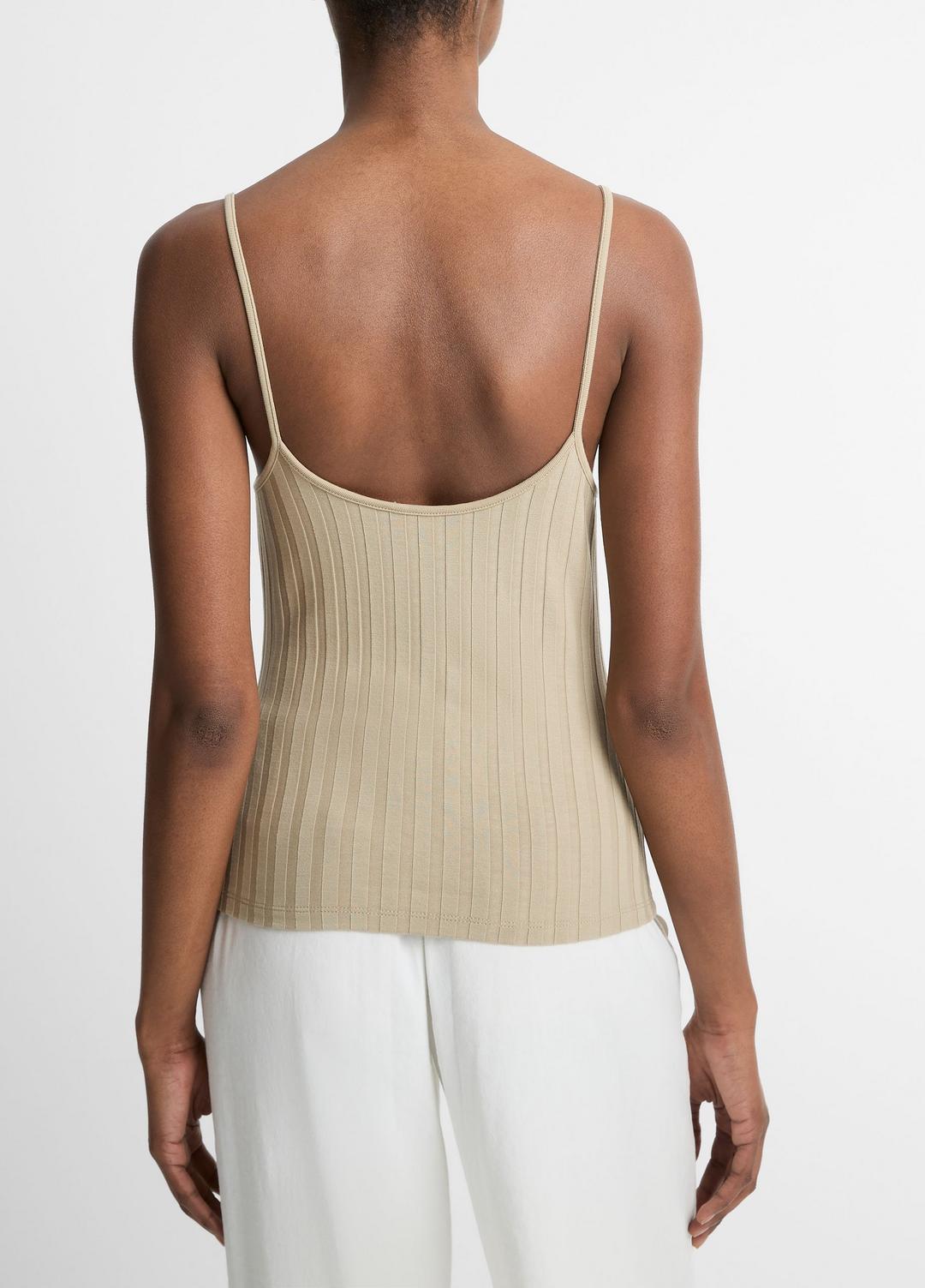 VINCE Sale Ribbed V-Neck Camisole in Shirts & Tees MOJAVE