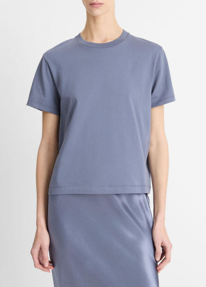 VINCE Sale Pima Cotton Crew Neck T-Shirt in Shirts & Tees MAUVE THISTLE