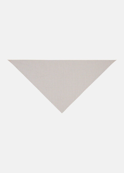 VINCE Sale Gardener's Check Cotton Headkerchief in Accessories STONE/TAN