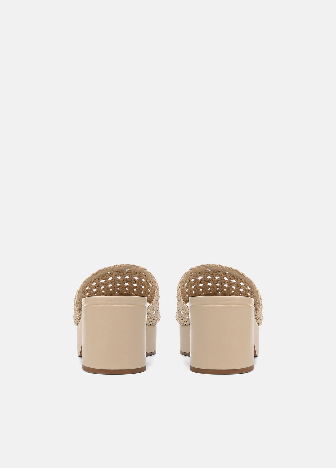 VINCE Sale Margo Woven Leather Platform Sandal in Shoes BIRCH SAND